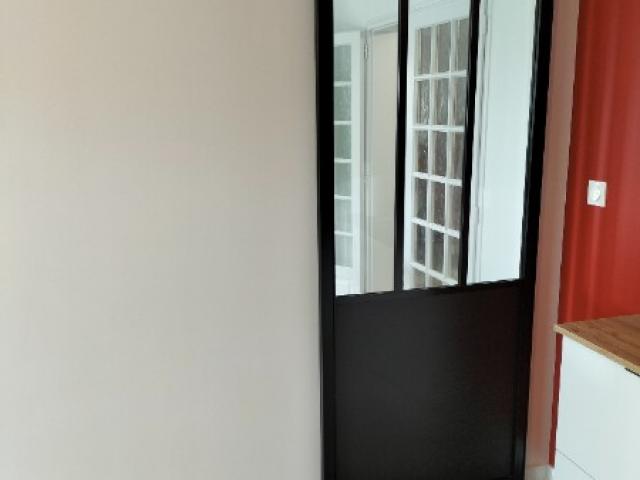 Installation porte coulissante et verrière 